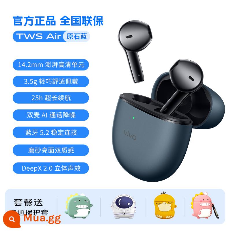 Tai nghe không dây thực sự vivoTWS Air mới Bluetooth bán trong tai twsair2 giảm tiếng ồn cuộc gọi ban đầu - Màu xanh đá nguyên bản của air air