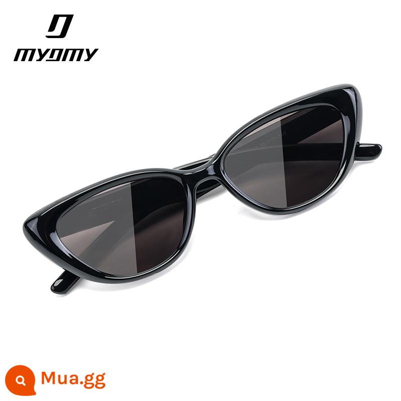 MYOMY Hit Series Nhỏ Gọng Vuông Kính Mát Cá Tính Hợp Thời Trang Nam Nữ Cao Cấp Ins Retro Kính Mát Mắt Kính Cận Thị - [TR+nylon mới] tấm xám khung đen SG056