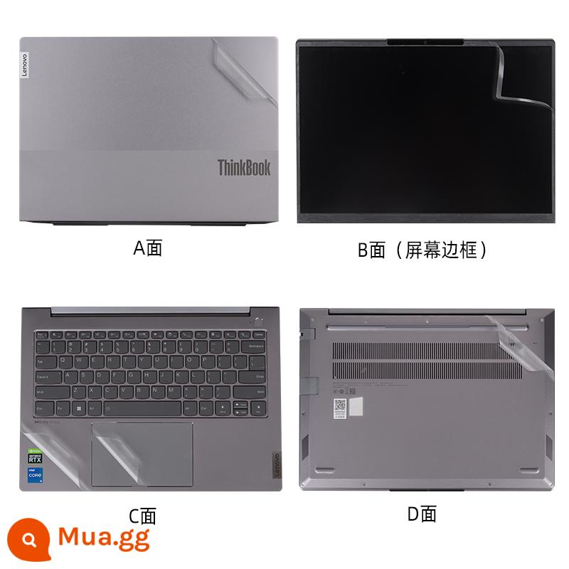 Lenovo thinkbook14+ màng bảo vệ 2023 laptop 14p vỏ phim 2022 thinkbook14 phim G4IAP/G3/G2/K4/14sYOGA miếng dán 2021 - Bề mặt ABCD mờ trong suốt + miếng dán bàn phím miễn phí