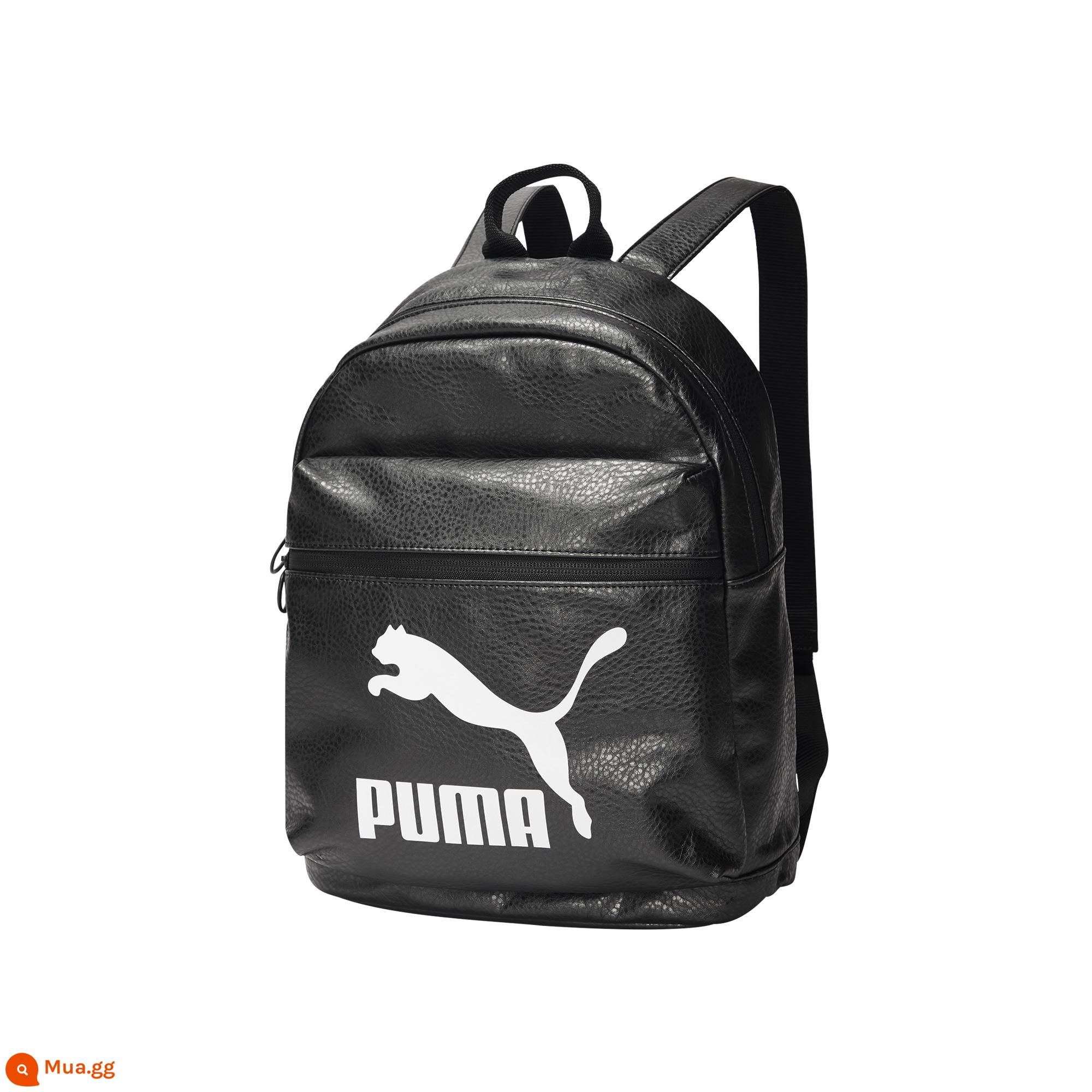 Puma Puma chính thức nữ du lịch Túi nhỏ Backpack Schoolbag Mini Túi 075164 - Màu đen kim loại 03