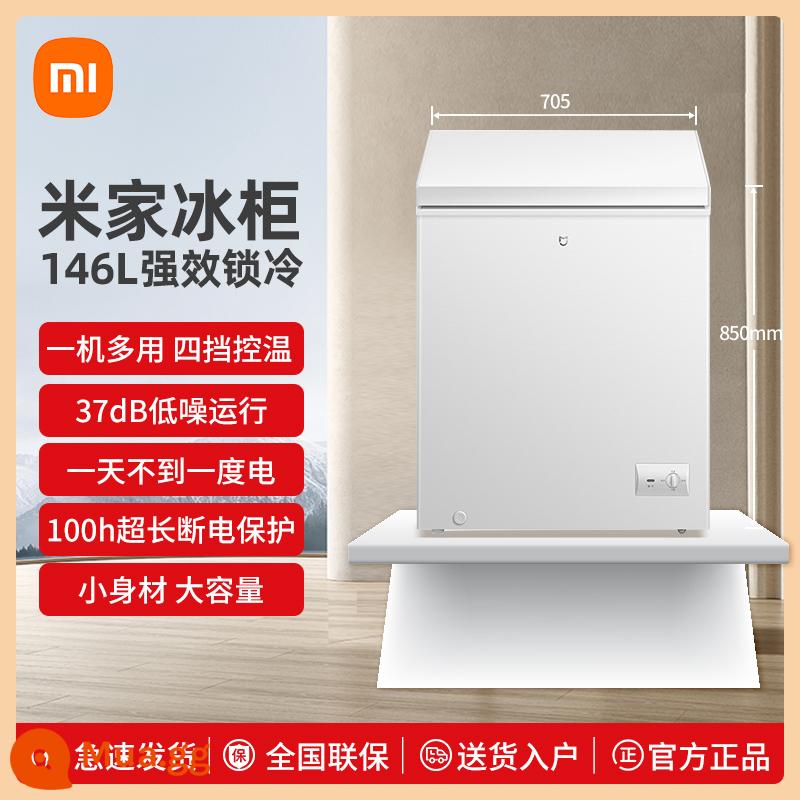 Xiaomi Mijia 215L tủ lạnh gia đình nhỏ ba cửa tiết kiệm năng lượng cho thuê đông lạnh câm ký túc xá cửa đôi 185 lít - Tủ đông Mijia 146L, Kiểm soát nhiệt độ bốn tốc độ, Giao hàng trực tiếp từ kho gạo, Giao hàng tận nhà