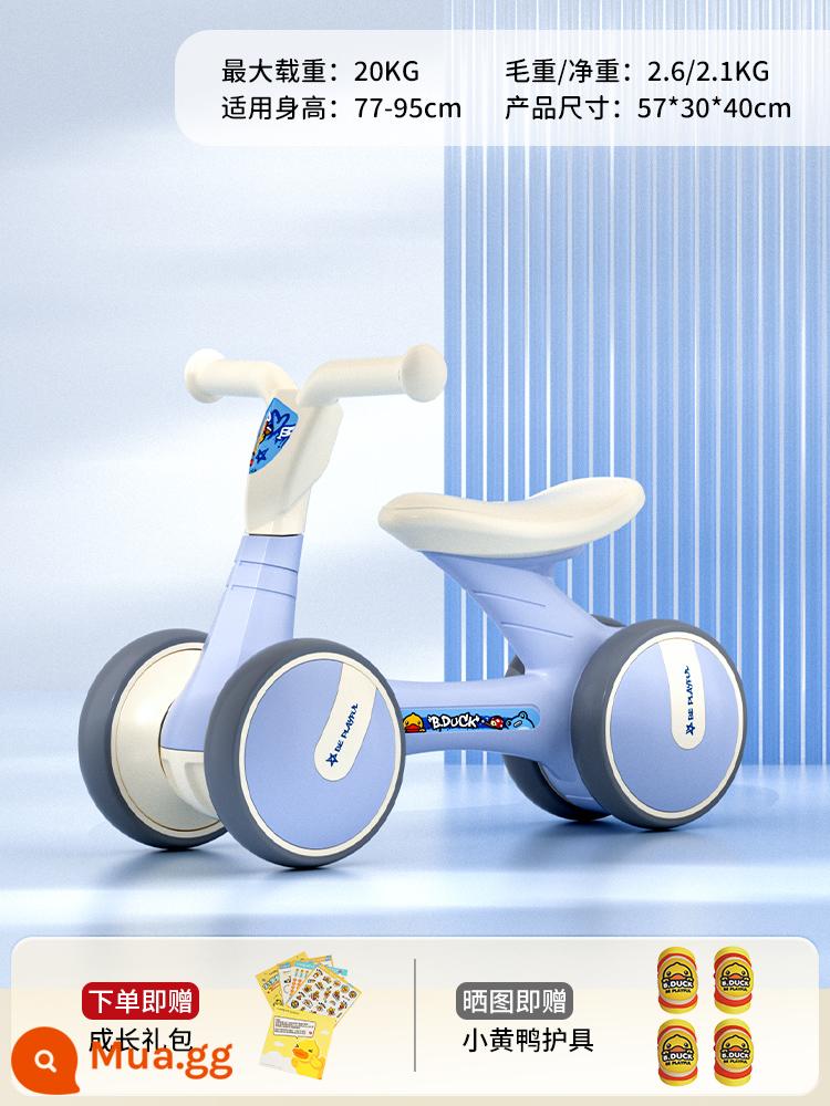 Chú Vịt Vàng Nhỏ Xe Cân Bằng Trẻ Em 1-3 Tuổi Xe Scooter Cho Bé Yo Xoắn Xe Tập Đi Đồ Chơi Xe Trượt Scooter - 1006 Vịt Tím Nhỏ (Dành cho 77-95cm)