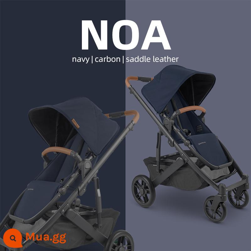 UPPAbaby Cruz V2 cao cấp ngồi gấp xe đẩy trẻ sơ sinh giảm xóc 2 chiều xe đẩy em bé - Màu xanh hải quân [không bao gồm nôi]