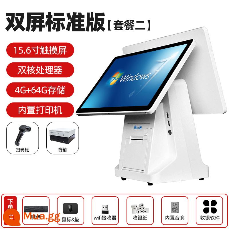 Máy tính tiền Tất cả dịch vụ ăn uống Siêu thị Cửa hàng tiện lợi Thuốc lá Cloud POS Touch Cờ vua và quân bài Cửa hàng quần áo màn hình kép Cửa hàng trà sữa Quét mã QR để đặt hàng Giao bữa ăn Máy tính đặc biệt Máy tính tiền Quản lý hệ thống Máy tính tiền - Màn hình kép-lõi kép [4G-64G]-scanner + ngăn đựng tiền.