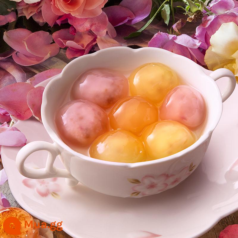 [SF miễn phí vận chuyển] Thiếu quả hồng Tangyuan Ruyi Tangyuan nhân mè đen Yuanxiao Bữa sáng Món tráng miệng đêm khuya - Cơm nắm hoa hồng*1 túi+cơm nắm hoa quế*1 túi/tổng ​​cộng 2 túi