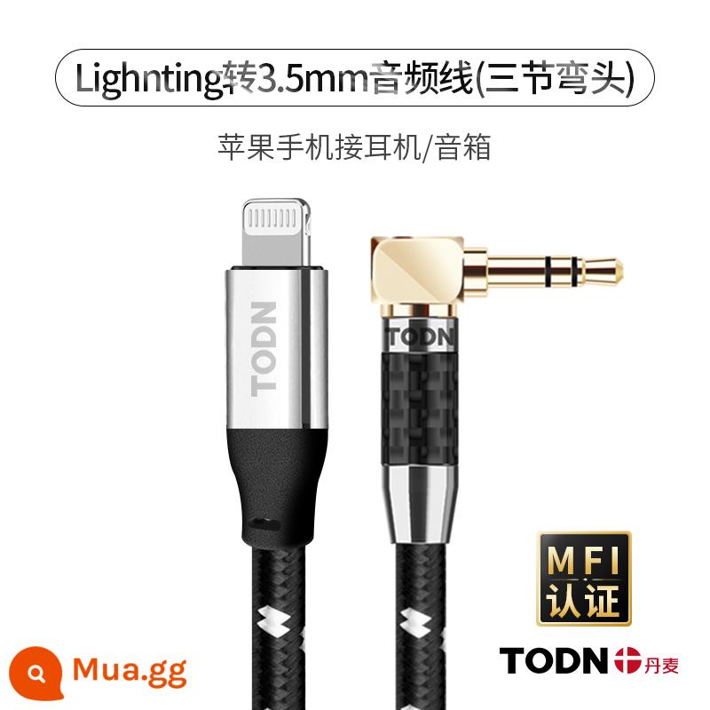 Đan Mạch Tongtun 3.5 Cáp tai nghe công cộng đến công cộng Cáp tai nghe bốn chiếc máy tính âm thanh Aux Audio Audio Audio Audio Mobile Điện thoại di động - Sét đến khuỷu tay 3,5