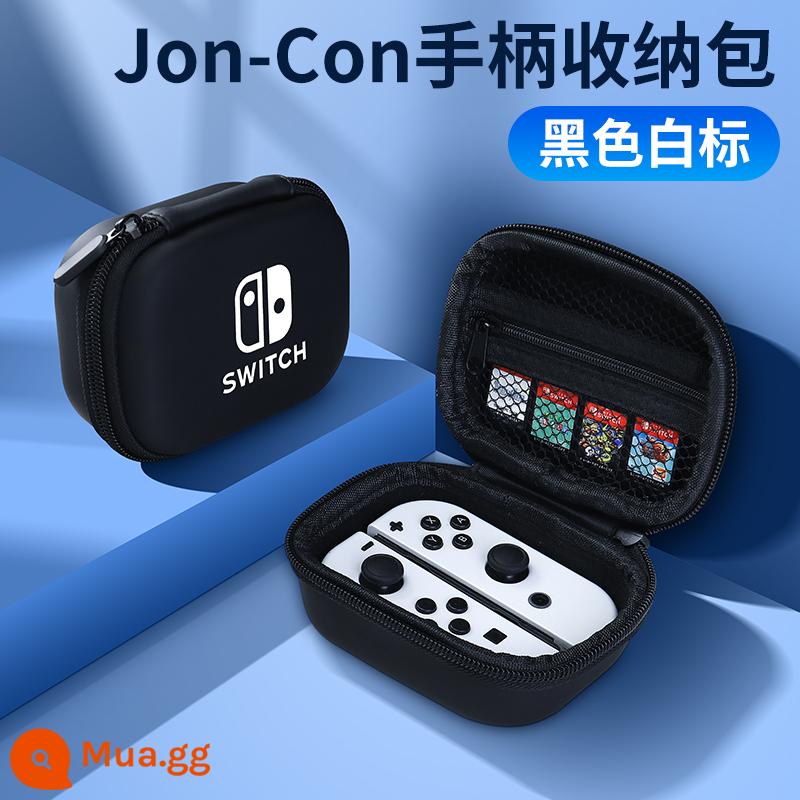 Bijibite Nintendo joycon tay cầm túi lưu trữ công tắc vỏ cứng vỏ bảo vệ switcholed hộp thẻ di động túi cứng màn hình oled hộp băng dung lượng lớn ns tay cầm chơi game phụ kiện cầm tay - Túi bảo quản đặc biệt dành cho tay cầm JOY-CON [màu đen nhãn trắng] Không cần tháo vỏ√