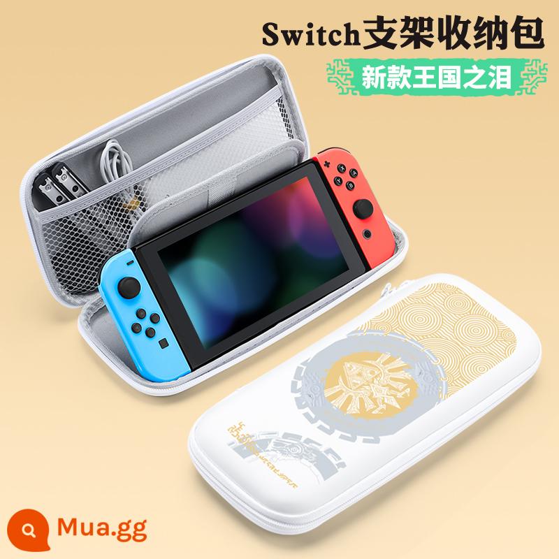 Túi đựng switch bijibit Vỏ bảo vệ Nintendo ns xách tay máy chơi game màn hình oled dung lượng lớn hộp vỏ cứng hộp băng chuyển mạch siwch tay cầm phụ kiện vỏ cứng trọn bộ - Switch Stand Hard Case [New Tears of the Kingdom] đi kèm phim + nắp