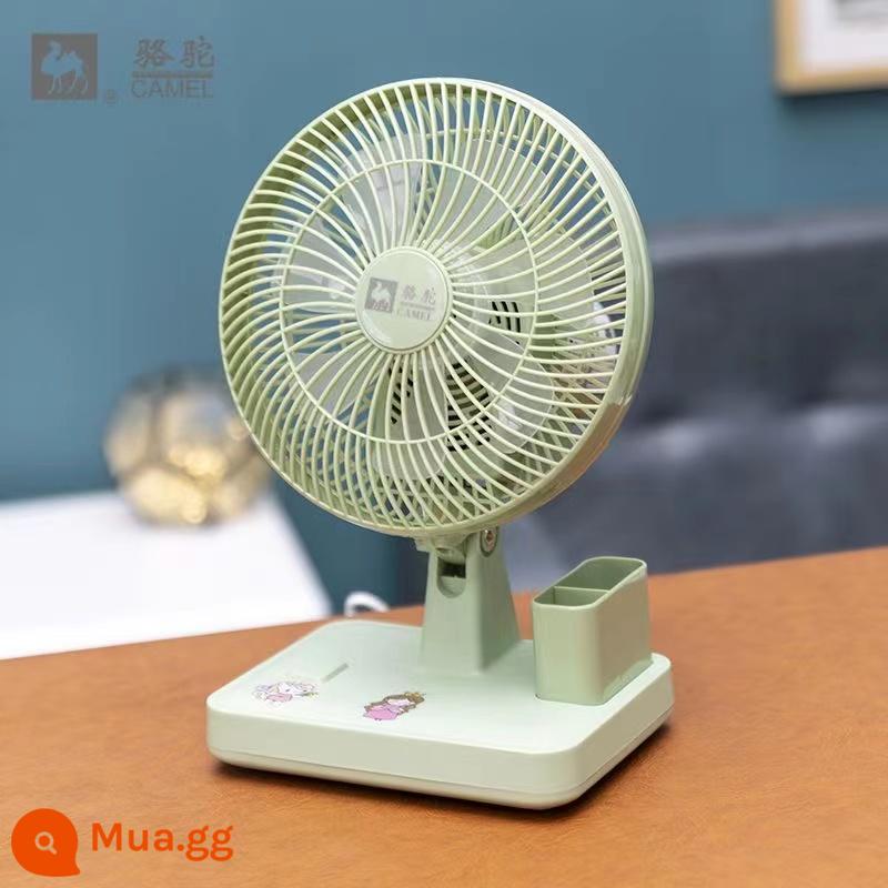 Lạc Đà Quạt Mini Ký Túc Xá Giường Kẹp Tắt Tiếng Quạt Nhà Treo Tường Văn Phòng Để Bàn Kiểu Kẹp Lắc Đầu Quạt Điện Nhỏ - Quạt để bàn mới màu xanh lá cây