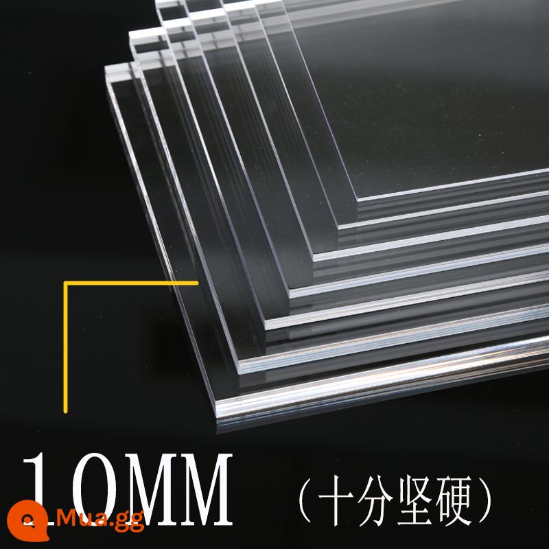 Tấm acrylic tấm plexiglass trong suốt cao xử lý phân vùng tấm dày tấm nhựa cứng truyền ánh sáng tùy chỉnh hộp hiển thị - Độ trong suốt cao (độ dày 10mm)