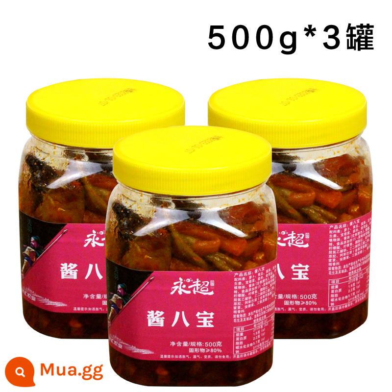 Nước sốt Yongchao đóng hộp 750g dưa chua món ăn tiếp theo món khai vị dưa chua chùa dưa chua ăn liền rau các loại - Nước sốt Babao 500g*3 lon