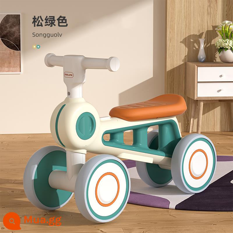 Xe thăng bằng trẻ em không bàn đạp 1-3 tuổi xe yo-yo cho bé xe trượt scooter bé trai và bé gái trượt tập đi - Xanh thông tiêu chuẩn mới + âm nhạc và ánh sáng {chiều cao khuyến nghị 75-90cm}