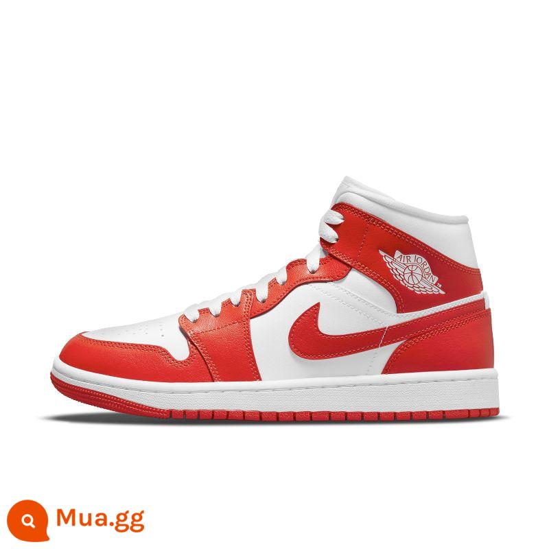 NIKE AIR JORDAN 1 AJ1 Joe 1 giày thể thao nữ giày bóng rổ ống giữa thường ngày BQ6472-308-141 - Cam (BQ6472-116)