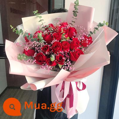 Bó hoa hồng đỏ Thái Nguyên 99 bông hoa Datong Yangquan Changzhi Jincheng Shuozhou Jinzhong City Flower Shop Express - Hoa hồng đỏ 19 bông hồng đỏ