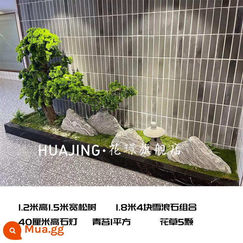 Mô phỏng lớn chào mừng cây thông podocarpus trang trí cửa sổ khách sạn cây thông giả mới phong cách Trung Quốc trang trí cảnh quan trong nhà cây xanh - Gói 5 [cao 1,2 mét] hình dạng tùy chọn