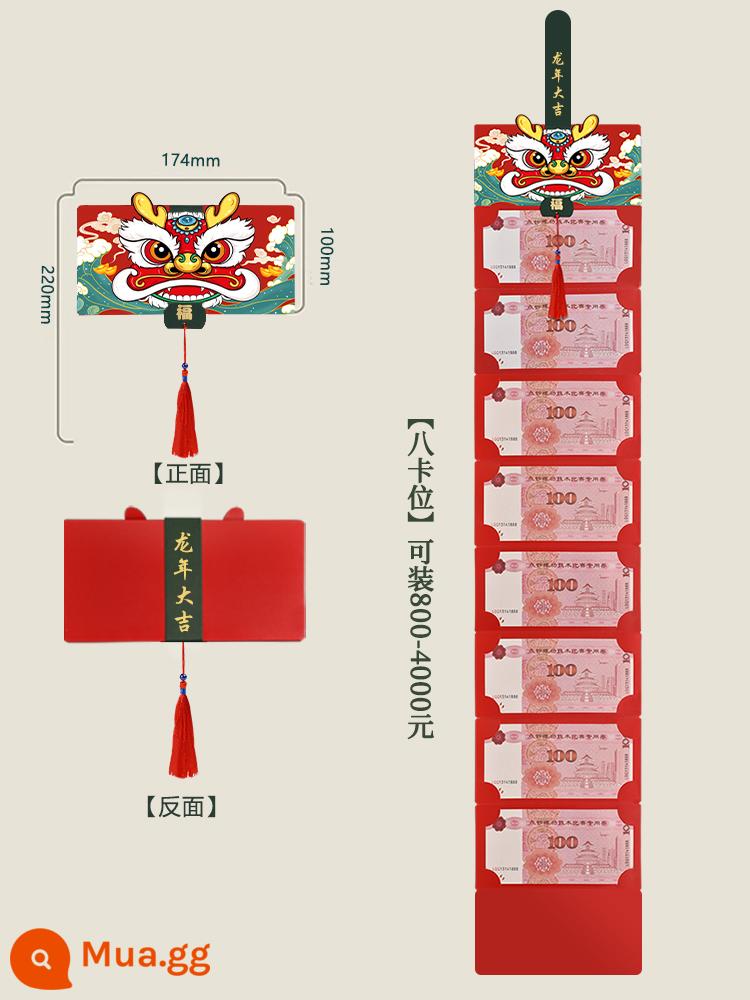 Năm mới 2024 Năm con Rồng Gấp Phong bì đỏ Vị trí thẻ căng Phong bì đỏ Năm mới Internet Người nổi tiếng Cá nhân hóa Phong bì phong bì đỏ mới Sáng tạo - Chúc may mắn trong năm đánh bài Rồng-8