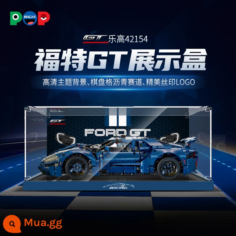 POP Lego Porsche 911 Bugatti Lamborghini Ferrari hộp hiển thị acrylic trong suốt chống bụi - Mẫu màn hình 42154 Ford GT