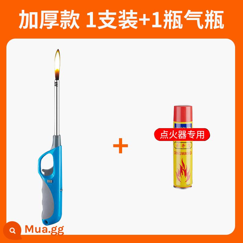 Đánh lửa súng dính bật lửa gas nhà bếp đánh lửa thịt nướng mở rộng miệng mở ngọn lửa bơm hơi và bền bỉ 2023 - [Khuyến nghị của gia đình] 1 mẫu dày sang trọng đi kèm chai dung dịch bổ sung đặc biệt