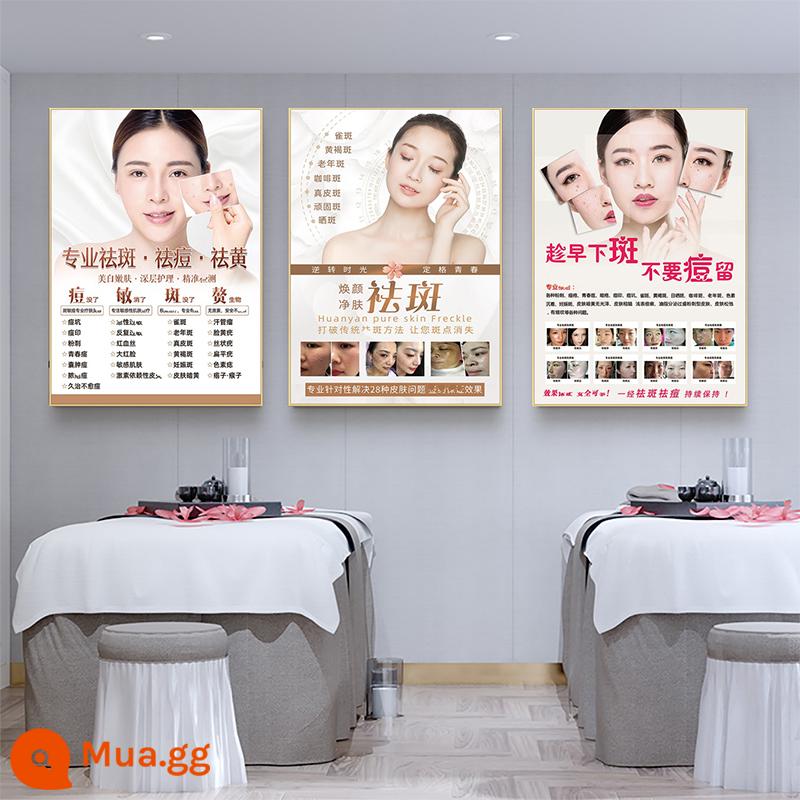 Hình ảnh in poster xóa tàn nhang trị mụn - Xóa tàn nhang (3 hình giá đặc biệt) 1