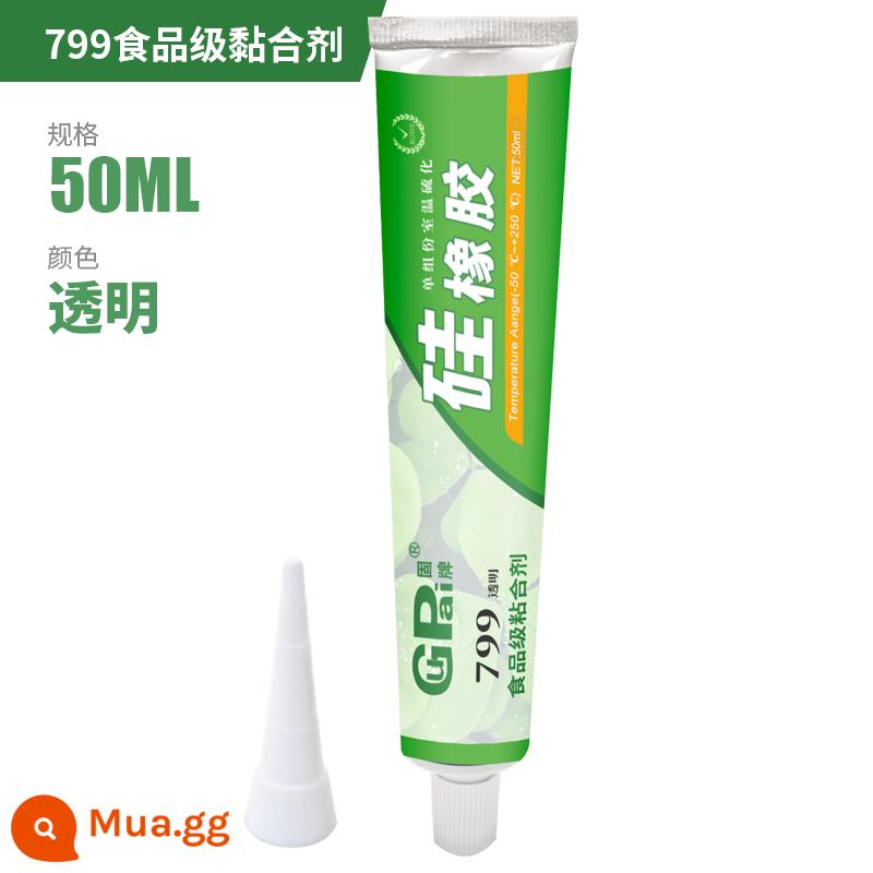 Keo silicone dùng cho thực phẩm, không độc hại và không vị, keo mềm đặc biệt, keo bảo vệ môi trường, keo trong suốt chịu nhiệt độ cao, keo máy giặt, nồi sức khỏe, keo khô nhanh, keo siêu dính, cao su silicon RTV - Bao bì 50ML trong suốt