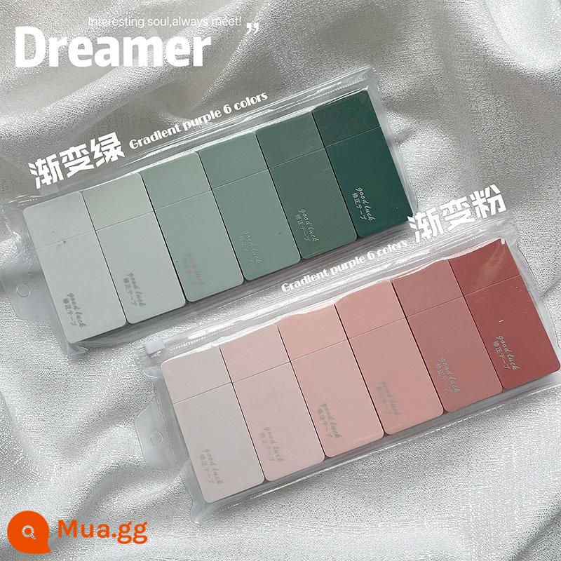 Xiaohongshu với băng chỉnh sửa màu gradient bên trong giống nhau để học sinh sử dụng băng chỉnh sửa dung lượng lớn im lặng băng chỉnh sửa giá trị cao - Rose Love [Gói 6] + Khu rừng im lặng [Gói 6] Hộp đựng bút chì bảo quản miễn phí