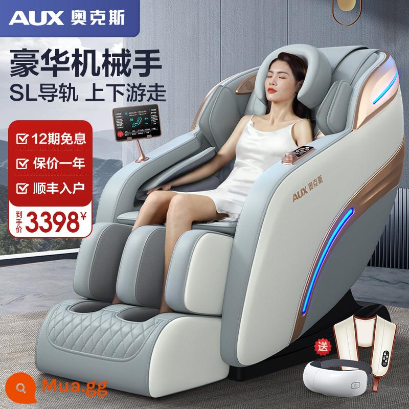 Ghế massage điện Oaks nhà sang trọng không gian viên nang toàn thân đa chức năng hoàn toàn tự động ghế sofa nhỏ thông minh - Oaks 2023 Thanh Lịch/Trắng