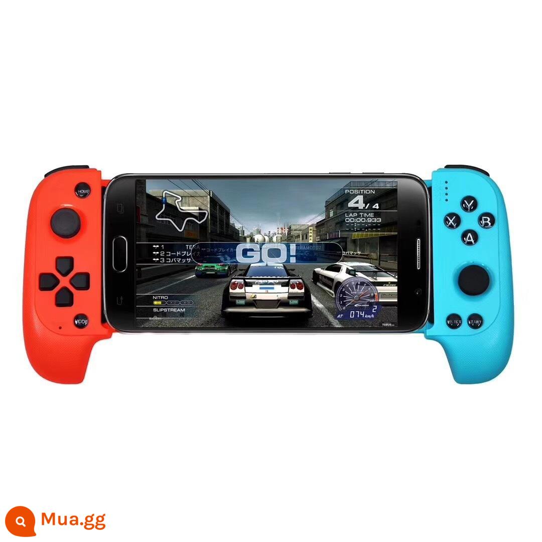 Tay Cầm Chơi Game Không Dây Bluetooth Ăn Gà Điện Thoại Android Apple King Glory Co Giãn Cytek Thẳng Nối Dài - đỏ xanh