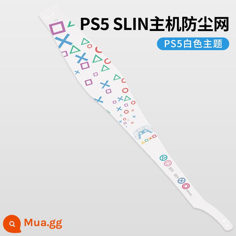 Thích hợp cho lưới chống bụi PS5slim, mẫu lưới thoáng khí, phiên bản mới của nhãn dán máy chơi game PS5 mỏng, lưới bảo vệ ở giữa, chống lông thú cưng, lưới chống tro, che bụi, phim phiên bản kỹ thuật số đầu CD, chống dấu vân tay - Bộ lọc bụi chủ đề SLIM tay cầm màu trắng phiên bản kỷ niệm