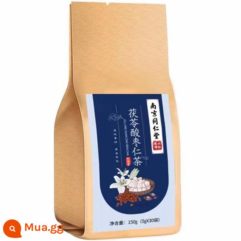 Beijing Tongrentang Sour Date Seed Lily Poria Cocos Trà Sleep Tea làm dịu tâm trí và giúp ngủ ngon Trà mất ngủ nghiêm trọng Official Flagship Store - Nam Kinh Tong Ren Tang 1 túi [30 gói]