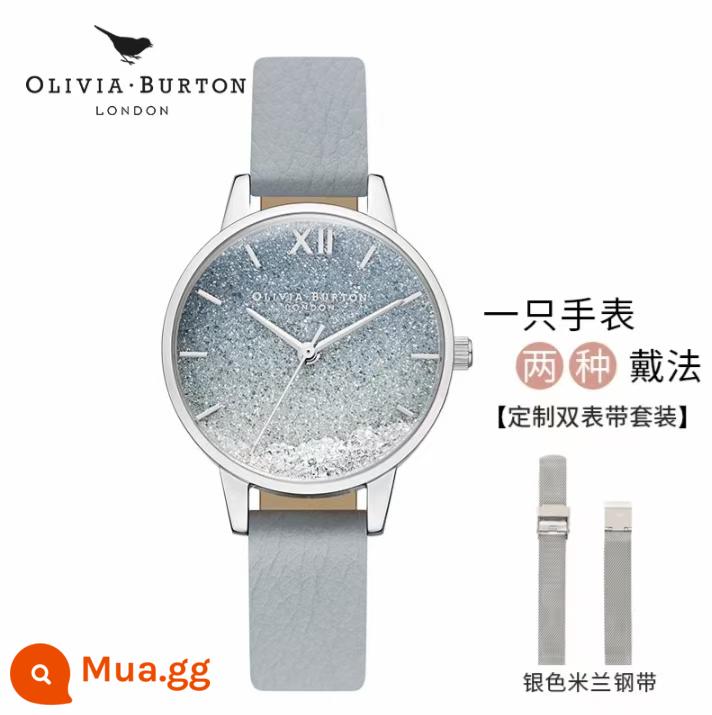 Quà tặng năm mới] Đồng hồ đeo tay chống nước chính hãng Olivia Burton starry sky ob small bee cho bạn gái - Thắt lưng xứ sở băng tuyết + Thắt lưng thép + Hộp quà tặng + Nước hoa miễn phí [Khuyến nghị]