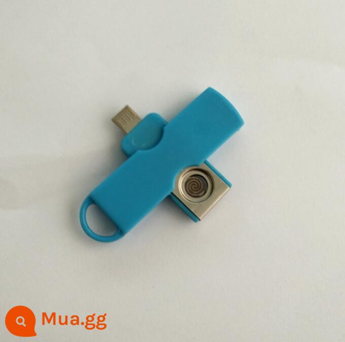 Bật lửa có thể mang lên máy bay là USB chống gió có thể check trên đường ray cao tốc mà không cần bật lửa cắm pin - màu xanh da trời