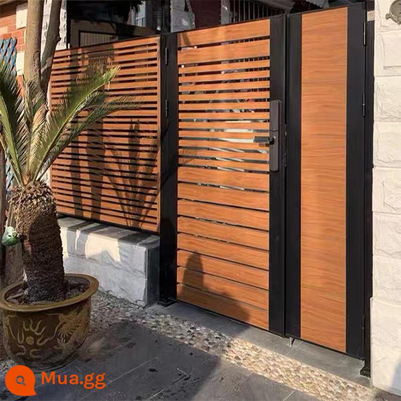 Villa Gate Garden Vườn Độc thân và Double -Woor Aluminium Courtyard Thép không gỉ Village Courtyard Cổng cộng đồng ngoài trời - Kiểu 12 (một mét vuông)