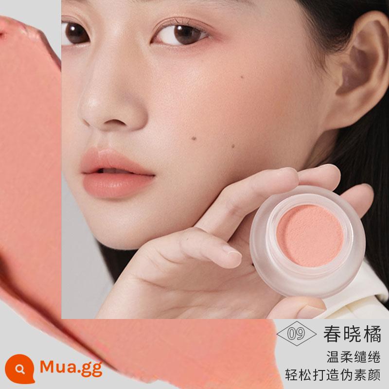 Foreverkey Má Hồng Dán Bùn Flagship Store Chính Hãng Chính Hãng Nữ Mới Trang Điểm Màu Nude Nổi Bật Tự Nhiên Màu Xanh Sáng Tím - 09#春晓 Cam HOT❤️