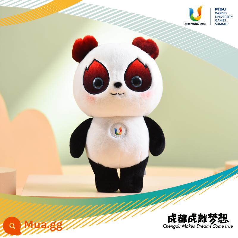 [Spot] Cửa hàng Flagship Đại học Thành Đô Rongbao Linh vật Tứ Xuyên Panda Base Plush Doll - Nhung mịn đứng 23cm-kiểu cơ bản