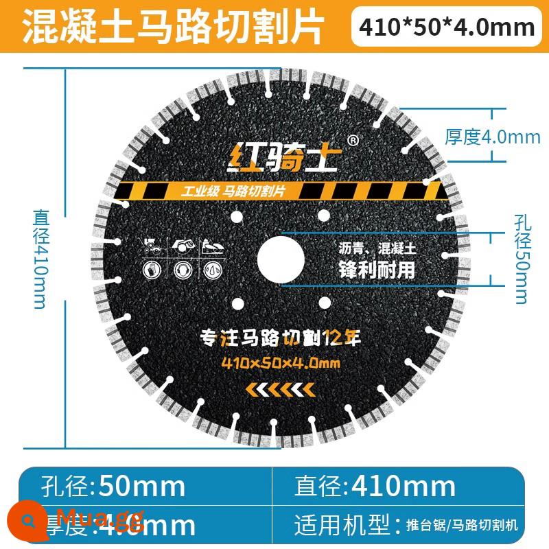 Lưỡi cắt đường 400 Máy cắt mặt đường lưỡi cưa kim cương bê tông xi măng thanh thép lưỡi đường cũ - 410mm [Loại công nghiệp cắt hỗn hợp] 11 miếng