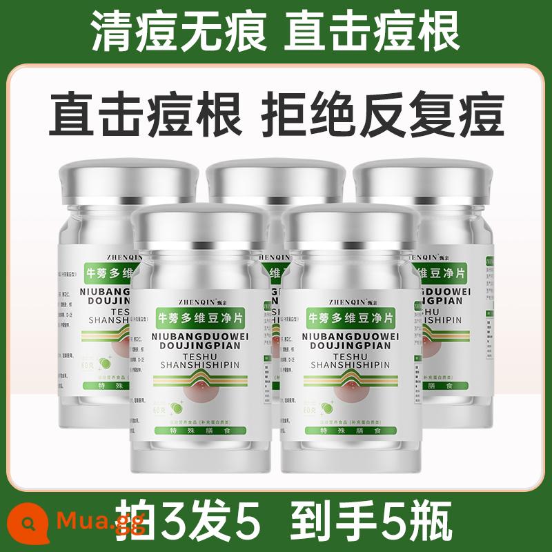 Zhenqin Burdock Next Multivitamin Doujing Tablets loại bỏ vết mụn, giảm mẩn đỏ, sưng tấy, kín miệng và mụn nhẹ, thức khuya và uống vào bên trong - Tiêm 3 mũi 5 mũi (tấn thẳng vào tận gốc mụn và quay trở lại cơ trơn)