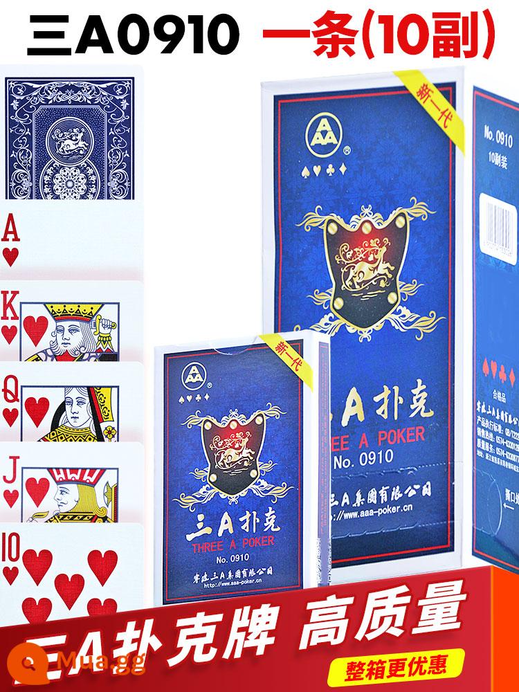 3a poker dày và cứng poker dành cho người lớn poker chính hãng bán buôn Doudizhu sáng tạo thẻ chơi nhân vật lớn 10 đôi - Ba chiếc A0910 10 đôi