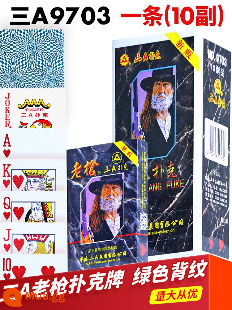 3a poker dày và cứng poker dành cho người lớn poker chính hãng bán buôn Doudizhu sáng tạo thẻ chơi nhân vật lớn 10 đôi - Triple A Lao Qiang 9703 10 đôi (Lao Qiang Poker)