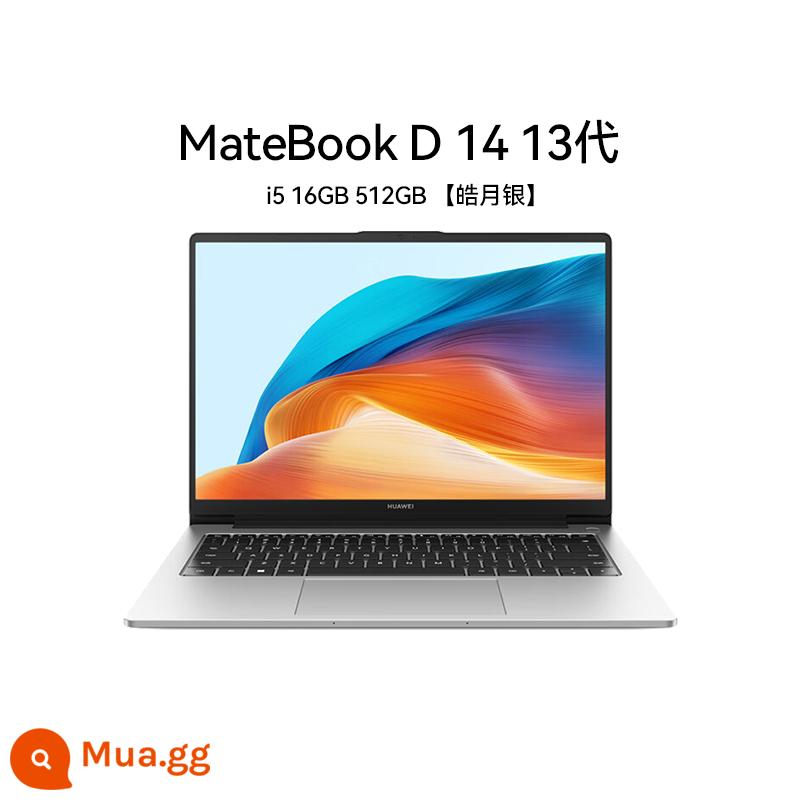 [Meow Speed] Huawei/Huawei MateBook 14s Core i5 thế hệ thứ 11 Card đồ họa Iris 16GB 512GB Màn hình cảm ứng 14.2 inch 2.5K sách mỏng nhẹ - [Thế hệ thứ 13] Bạc nguyên khối D14 i5-1340P 16G+512G