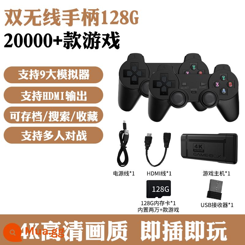 Máy chơi game gia đình Qianpei K9 với TV arcade cần điều khiển tay cầm không dây hai người Máy tính để bàn nhỏ bốn người Super Mario 2022 thẻ trẻ em FC mới máy màu đỏ và trắng Hộp trò chơi Pandora - K9 128G [tay cầm không dây kép] trận chiến hai người chơi hơn 20000 trò chơi