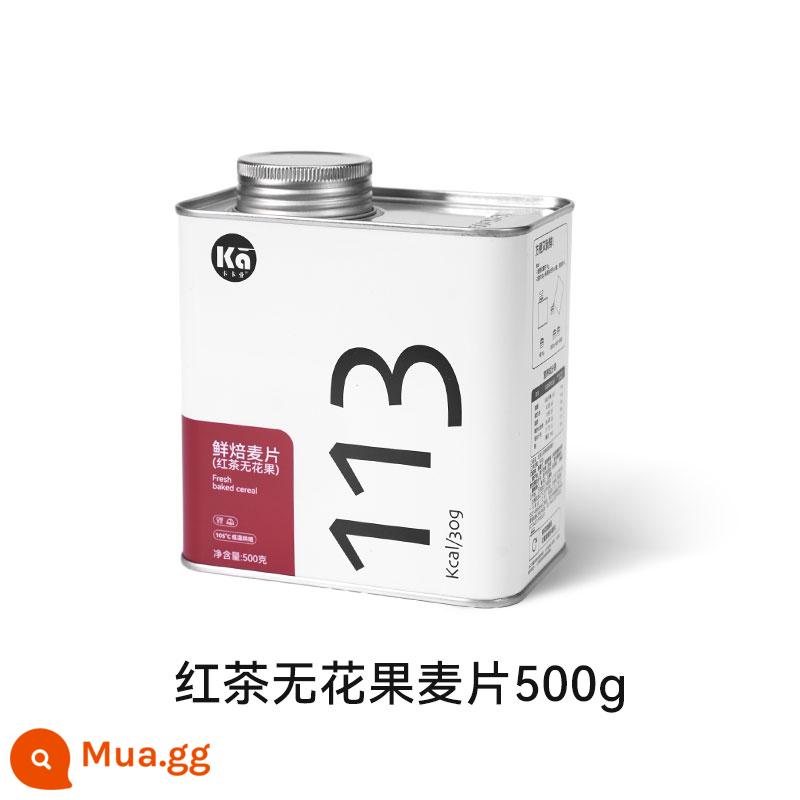 kakaye/Kakaye yến mạch nướng đồ uống pha sẵn không đường ăn liền kakaye sữa chua trà đen trái cây nguyên chất - [Hàng Mới Về] Trà Đen Bột Yến Mạch Quả sung 500g