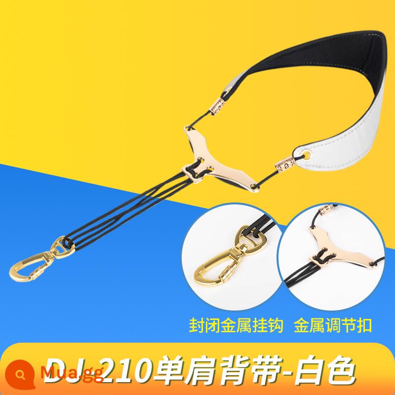 Qiujun kèn saxophone cho bé túi E-phẳng alto B-phẳng tenor treble điện đa năng Blowpipe Sling dây đeo cổ treo dây đeo - Mẫu nâng cấp-trắng-gửi ba quà tặng sang trọng