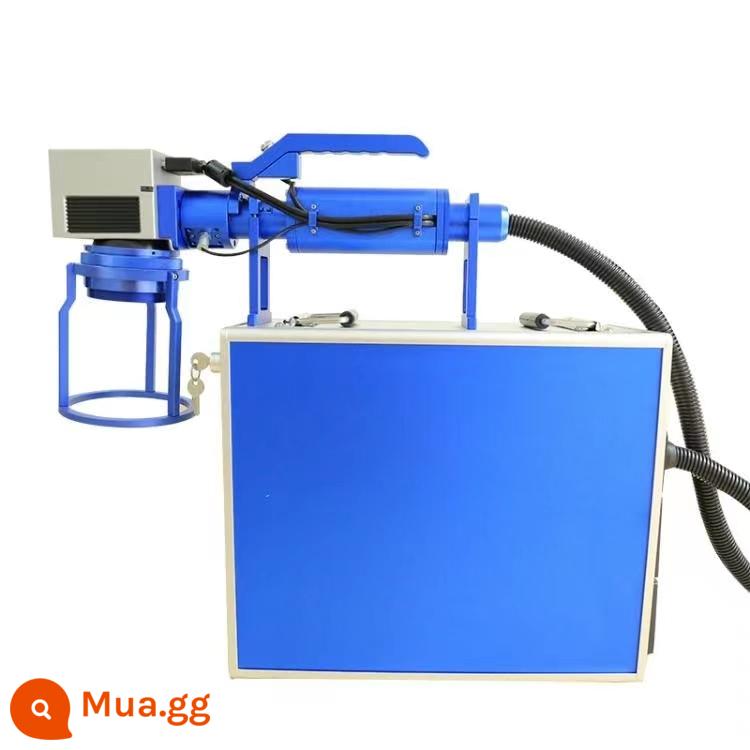 Qiming sợi máy khắc laser kim loại mã hóa máy khắc thép không gỉ máy khắc bảng tên máy tính để bàn hoàn toàn tự động - Cầm tay 30W không cần máy tính [cấu hình cao]