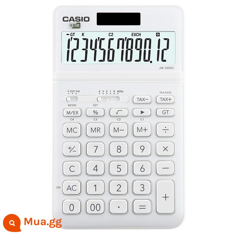 máy tính casio/CASIOJW-200SC máy tính công sở thời trang công sở hàng ngày dễ thương dành cho sinh viên đại học - JW-200WE Ruixuebai