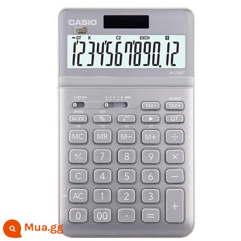 máy tính casio/CASIOJW-200SC máy tính công sở thời trang công sở hàng ngày dễ thương dành cho sinh viên đại học - Bạc pha lê bạch kim JW-200GY