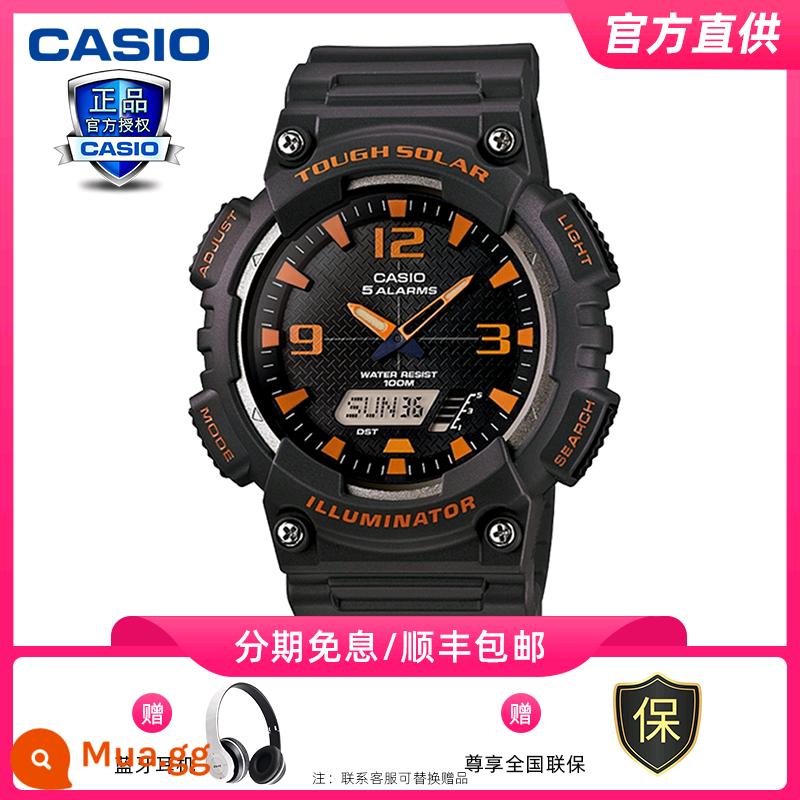 Đồng hồ CASIO nam năng lượng mặt trời đen chiến binh thể thao đồng hồ điện tử nữ đồng hồ chính hãng chính hãng AQS810w - [Lựa chọn xu hướng] AQ-S810W-8A Solar