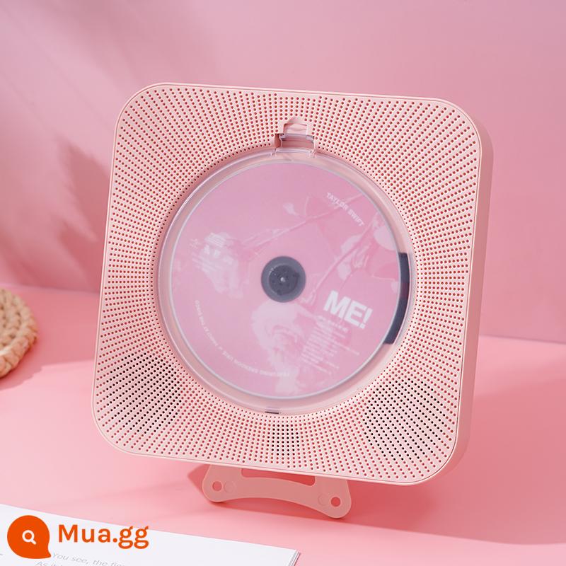 YuExin nghe máy CD có thể mang theo album nhạc máy nghe nhạc plays -xem loa bluetooth loa đĩa CD retro retro - Model sạc màu hồng + nắp chống bụi + bộ phát Bluetooth