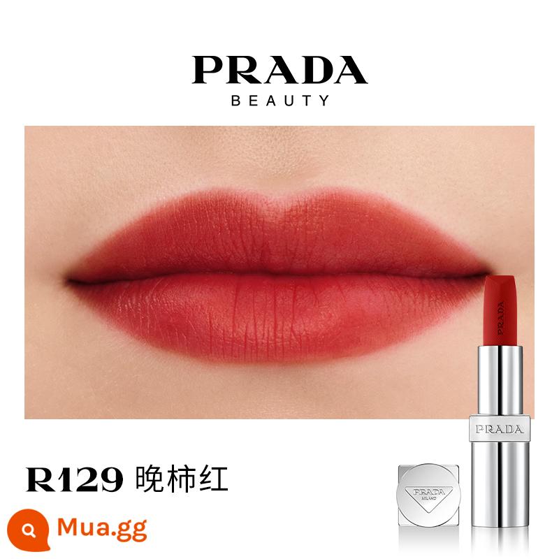 [Ưu đãi giới hạn 38] Son môi PRADA Lipstick Matte dưỡng ẩm màu nâu đỏ B03 màu nâu đất B107B101 - R129 hồng muộn màu đỏ