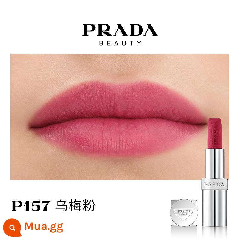 [Ưu đãi giới hạn 38] Son môi PRADA Lipstick Matte dưỡng ẩm màu nâu đỏ B03 màu nâu đất B107B101 - P157 Bột mận đen