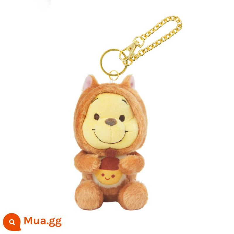 Thượng Hải Disney Sóc Winnie the Pooh Sang Trọng Đồ Chơi Móc Khóa Lễ Hội Quà Tặng Mặt Dây Chuyền Thiên Đường Cửa Hàng Soái Hạm - Móc khóa sóc Winnie the Pooh